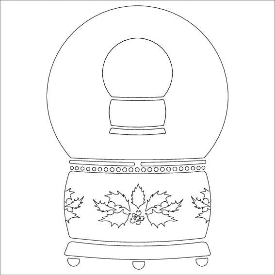 Snow Globe - MajeMask Stencil