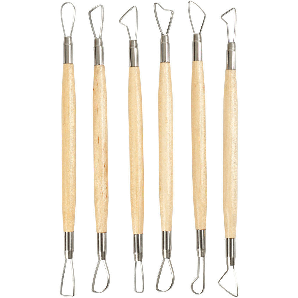 Clay Loop Tools - L: 20 cm, 6 pc/ 1 pack