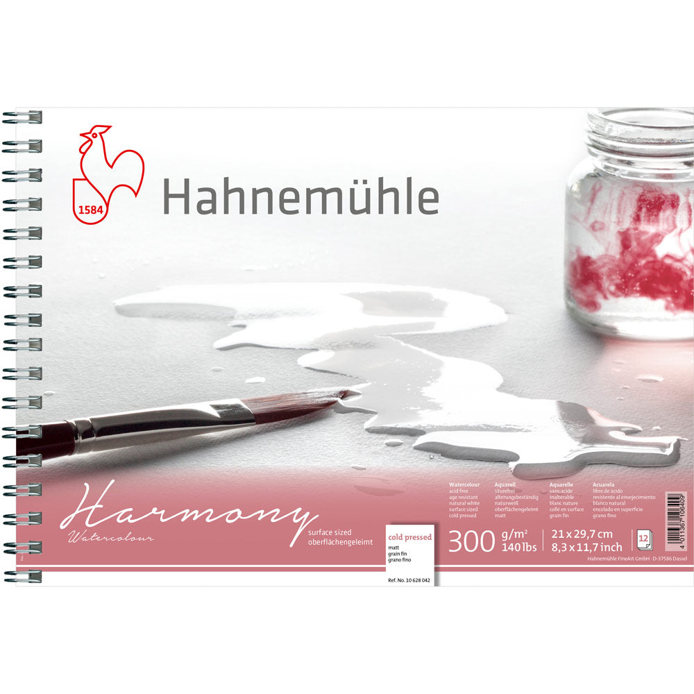 Hahnemuhle Harmony Watercolour Spiral Pads