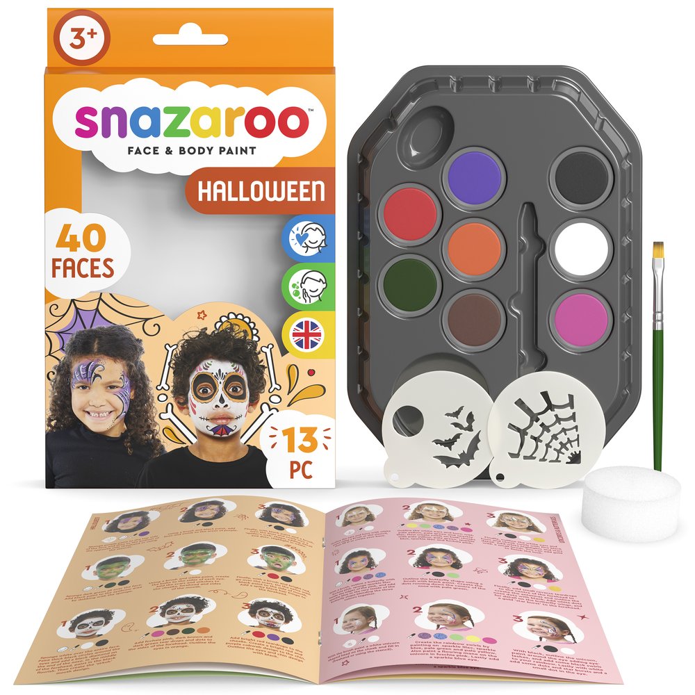 Snazaroo Halloween Characters Face Painting Kit