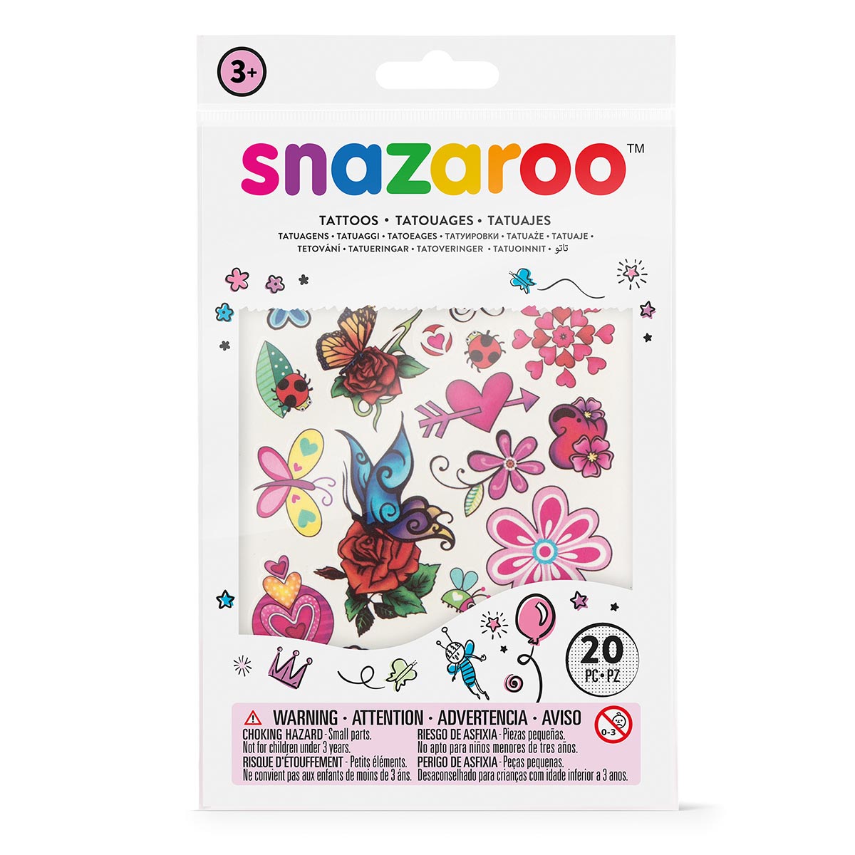 Snazaroo - 20 Temporary Tattoos - Fantasy