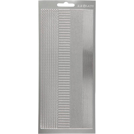 Creativ Self-Adhesive Foil Border Stickers – 10x23 cm, 1 Sheet