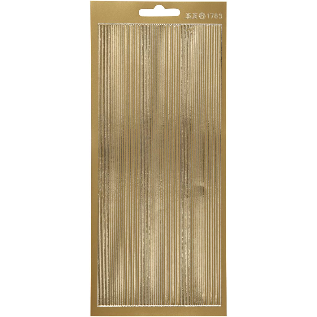 Creativ Self-Adhesive Foil Border Stickers – 10x23 cm, 1 Sheet