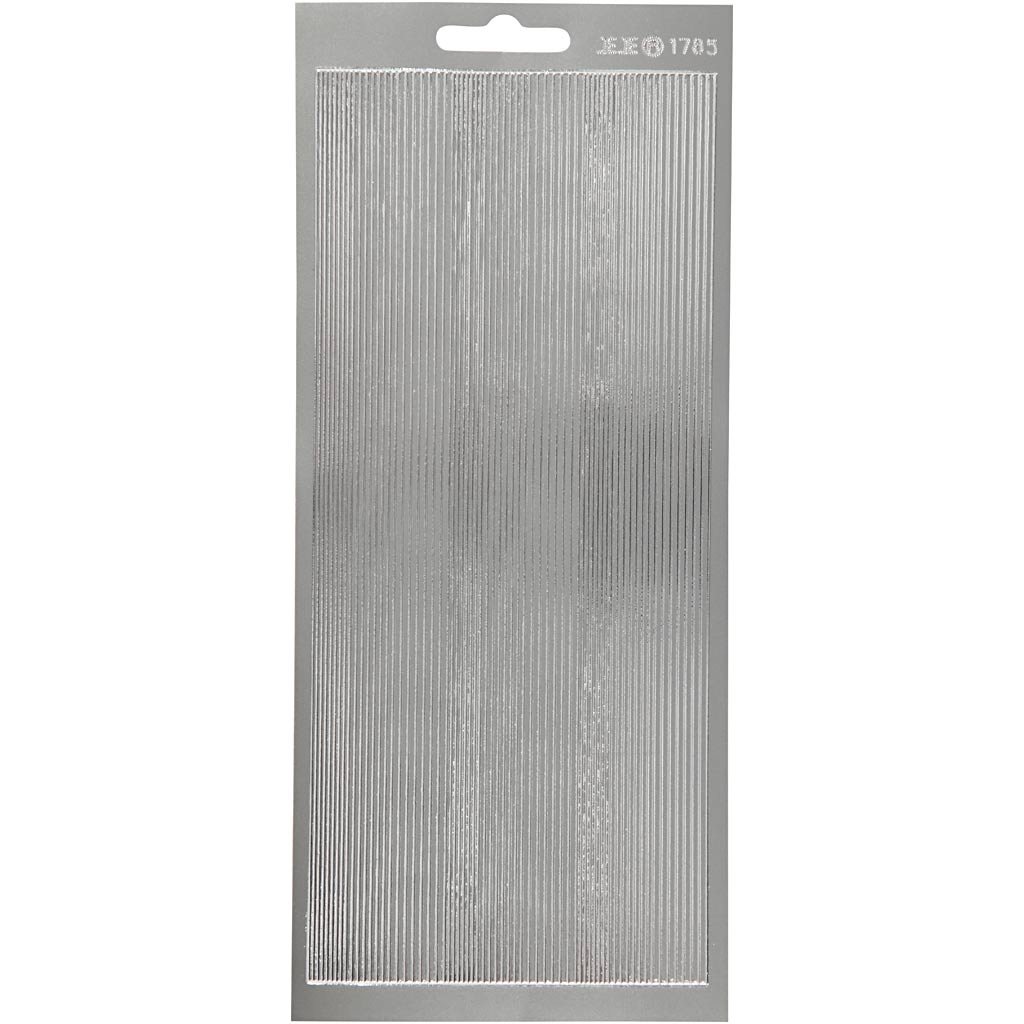 Creativ Self-Adhesive Foil Border Stickers – 10x23 cm, 1 Sheet