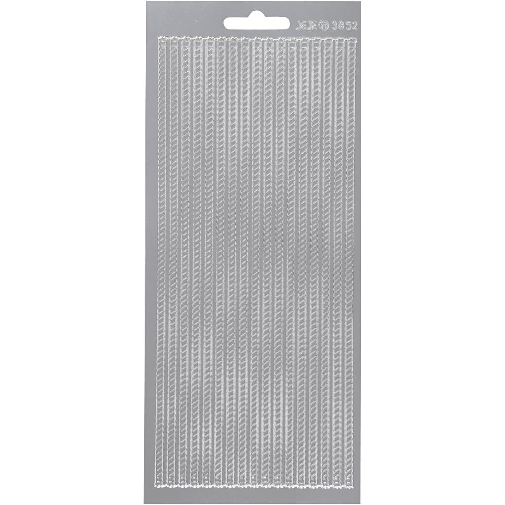 Creativ Self-Adhesive Foil Border Stickers – 10x23 cm, 1 Sheet