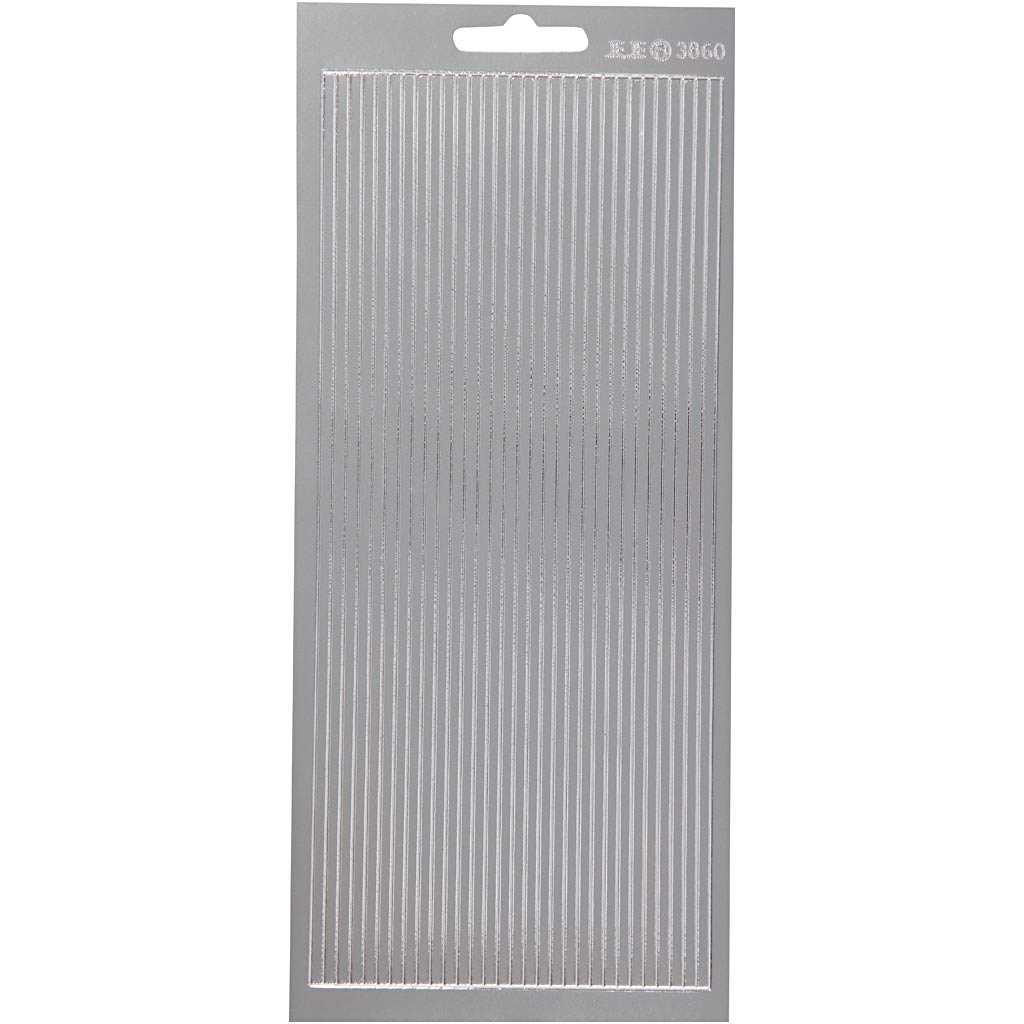 Creativ Self-Adhesive Foil Border Stickers – 10x23 cm, 1 Sheet