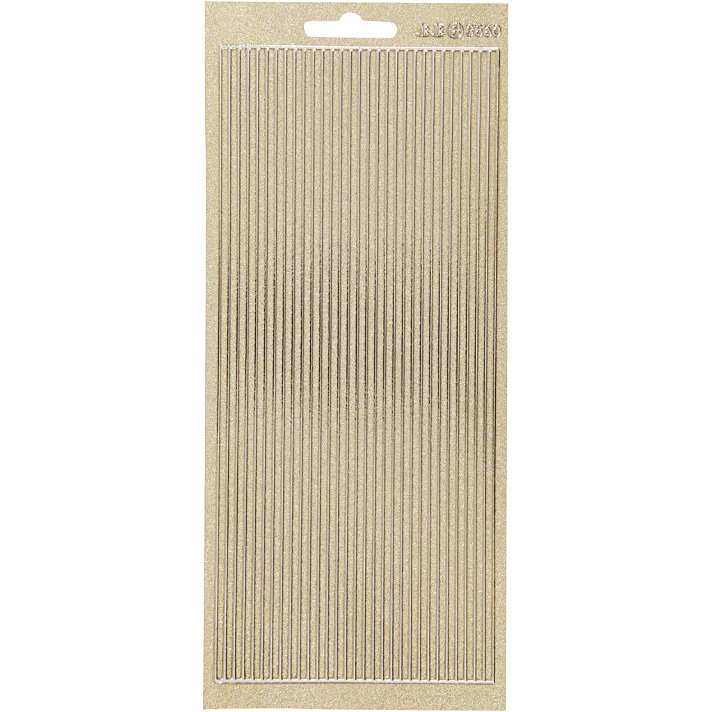 Creativ Self-Adhesive Foil Border Stickers – 10x23 cm, 1 Sheet