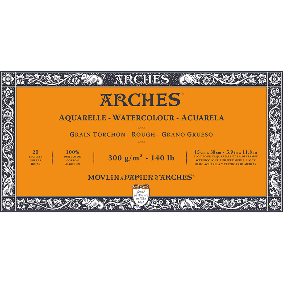 Arches Watercolour Paper - 4x10 inch | 10x25cm - HP