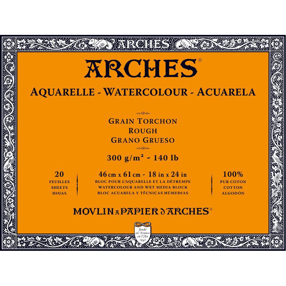 Arches Block - 10" x 14"/ 26 x 36 cm - HP