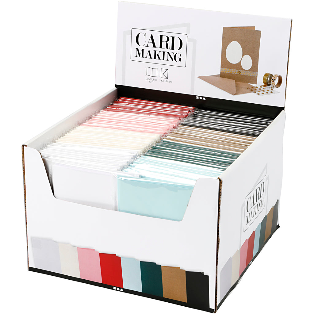 Creativ Coloured Card & Envelope Blanks Various Sizes