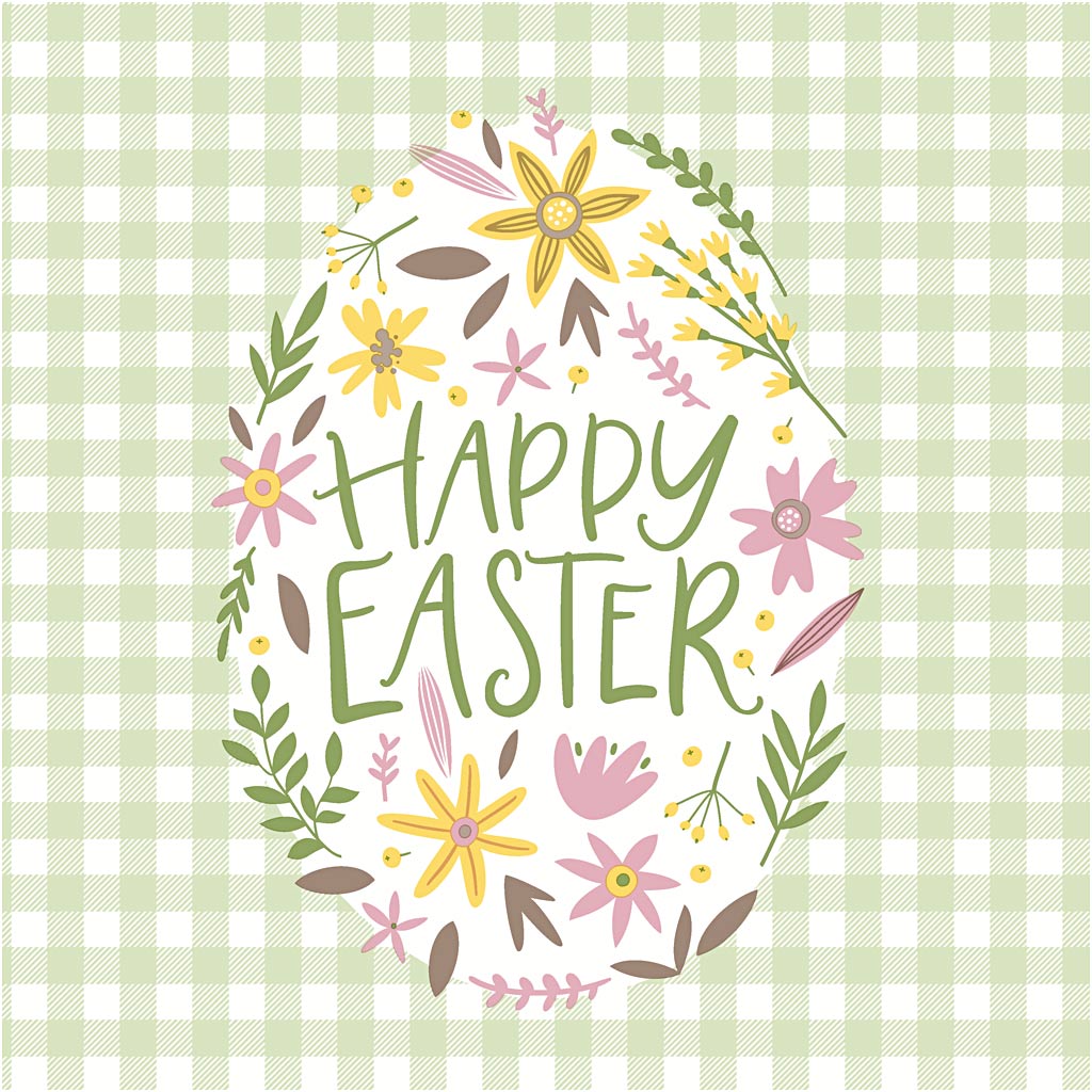 Napkins, Happy Easter, size 33x33 cm, 20 pc/ 1 pack