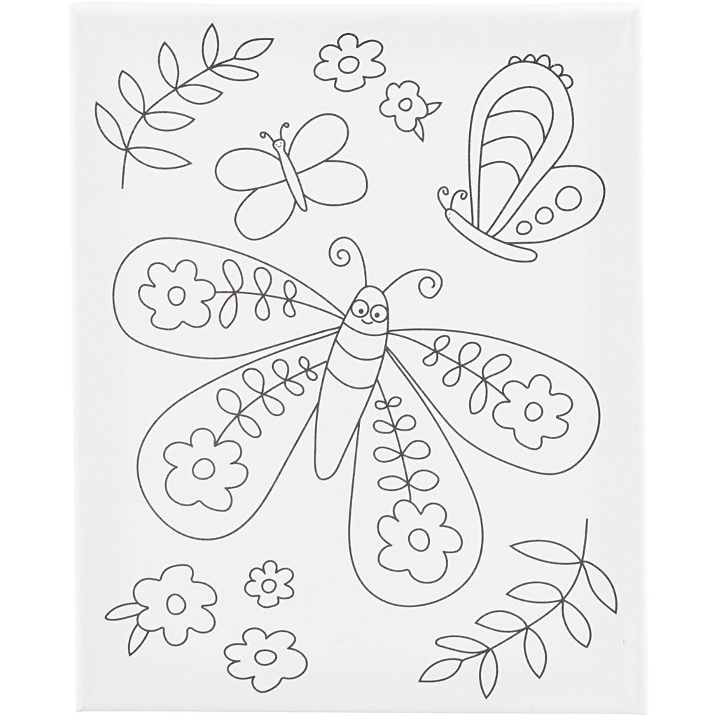 Creativ Colour-in Canvas Various Themes
