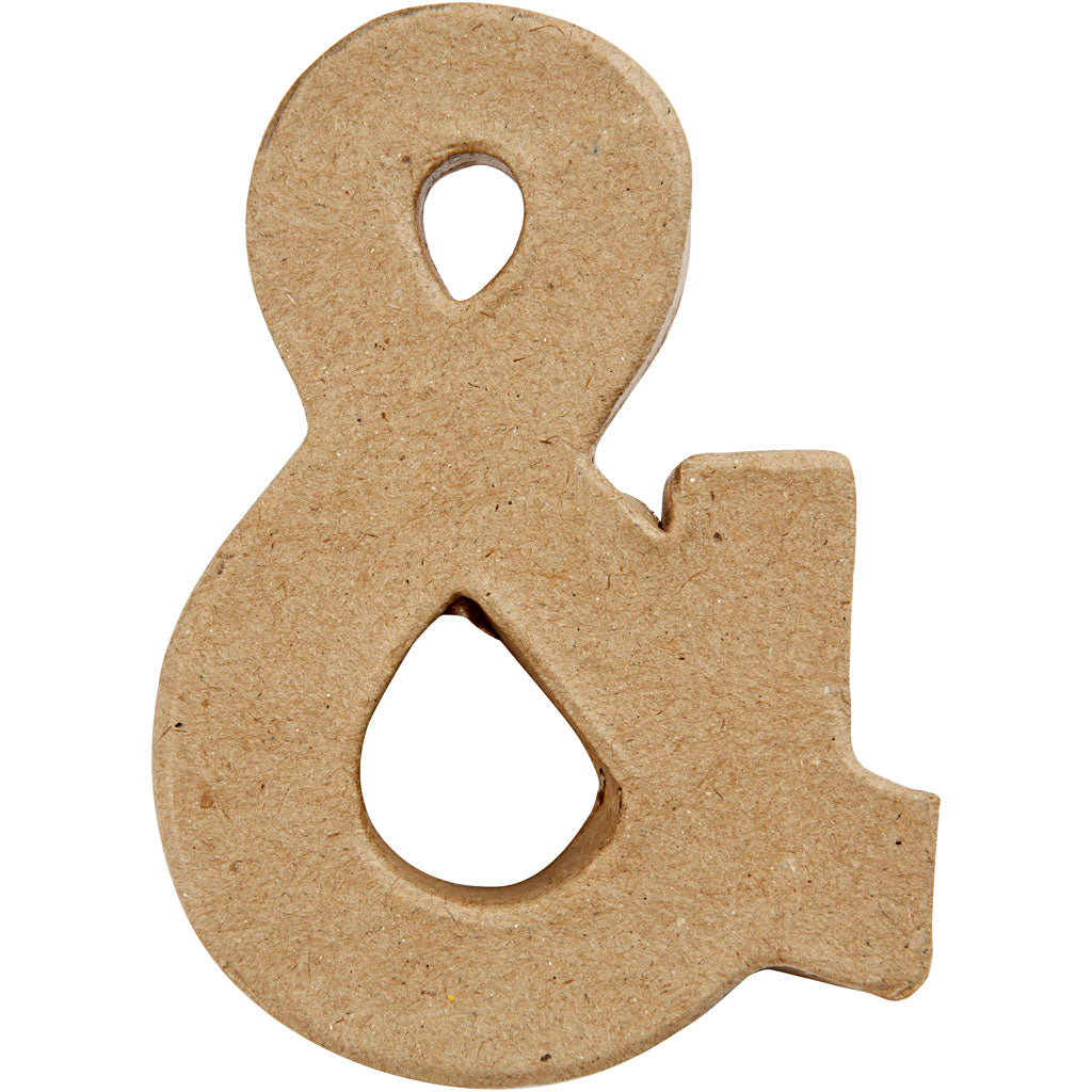 Handmade Symbol Shape in Papier-Mâché.