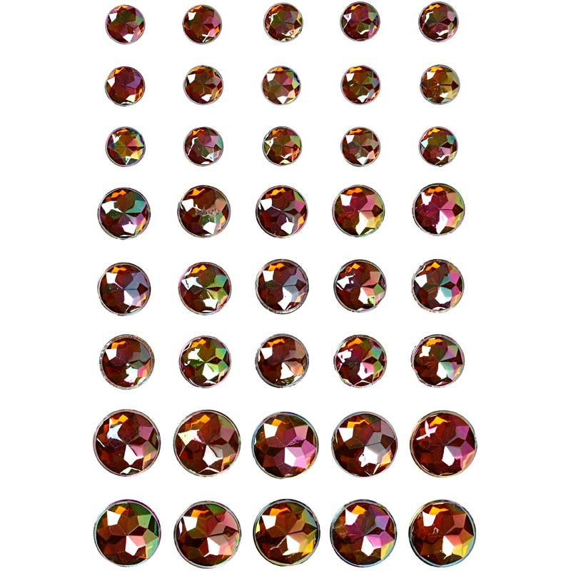 Creativ Self-Adhesive Round Rhinestones with Beveled Surface 40pc /1pack – Vivi Gade Design