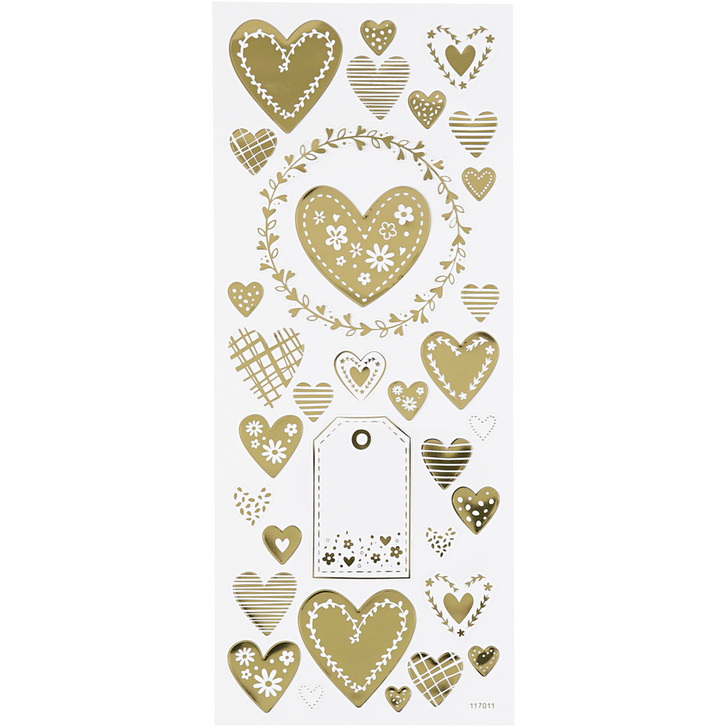 Self-Adhesive Stickers in Silver Foil on Clear Plastic Film – 10x24 cm, 1 Sheet