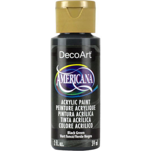 DecoArt Black Green Americana Acrylic 2oz