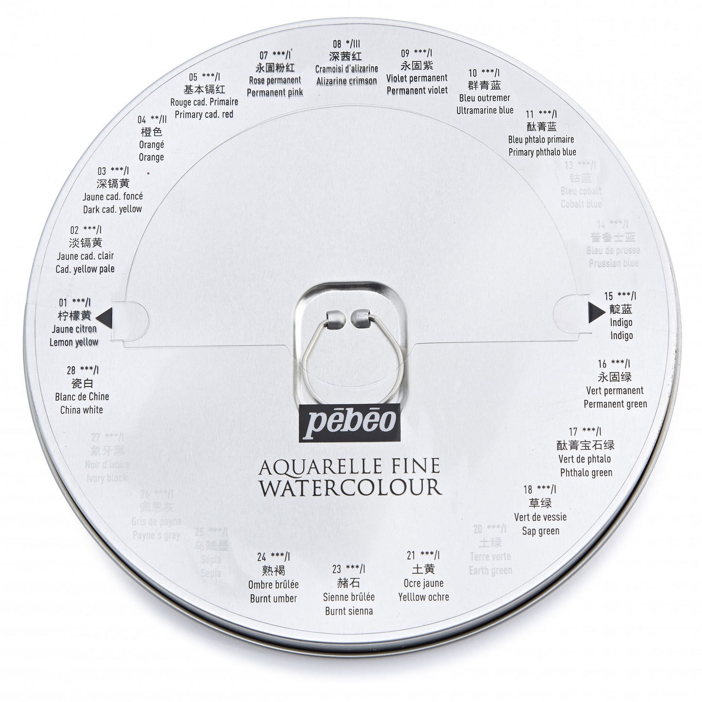 Pebeo Watercolour 24 Half Pan Tin Set