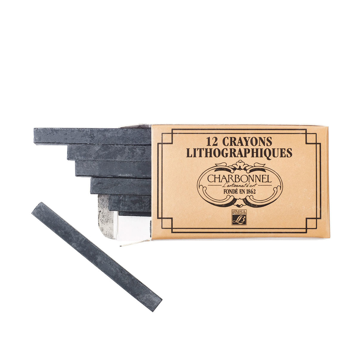 Charbonnel - Box of 12 Lithography Crayons No. 1 Hard