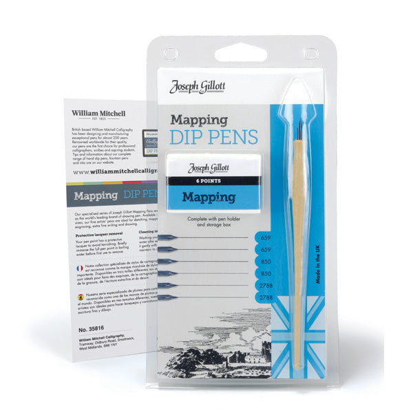 Joseph Gillott Mapping Pens Set