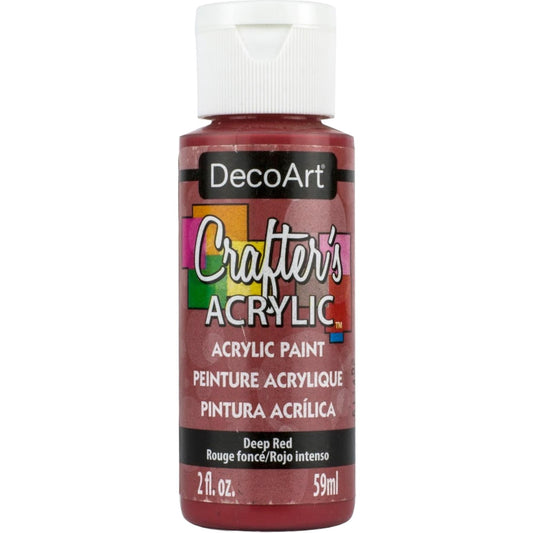 DecoArt Deep Red Crafters Acrylic 2oz