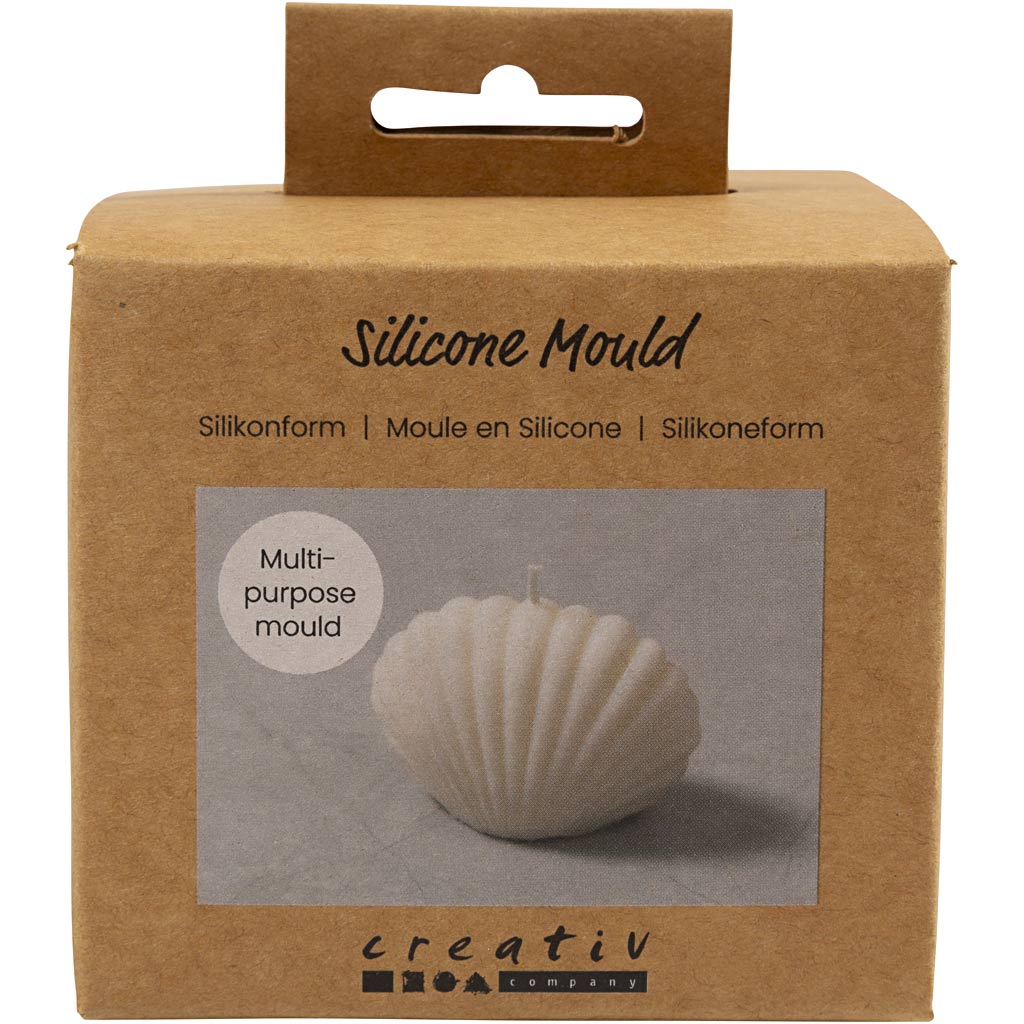 Silicone Mould, Mussel, H: 6 cm, L: 9 cm, W: 5 cm, 1 pc