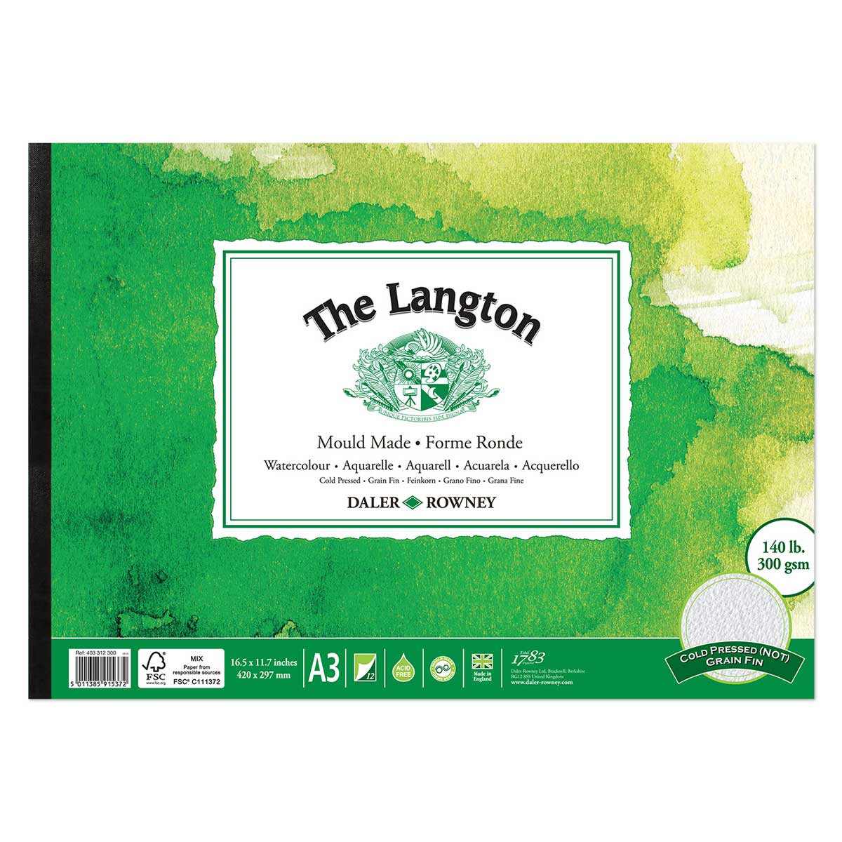 Daler-Rowney Langton Water Colour Cold Press Pad