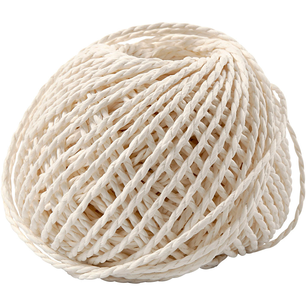 Paper Yarn - 2.5-3 mm thickness,150 g, 40 m/ 1 ball