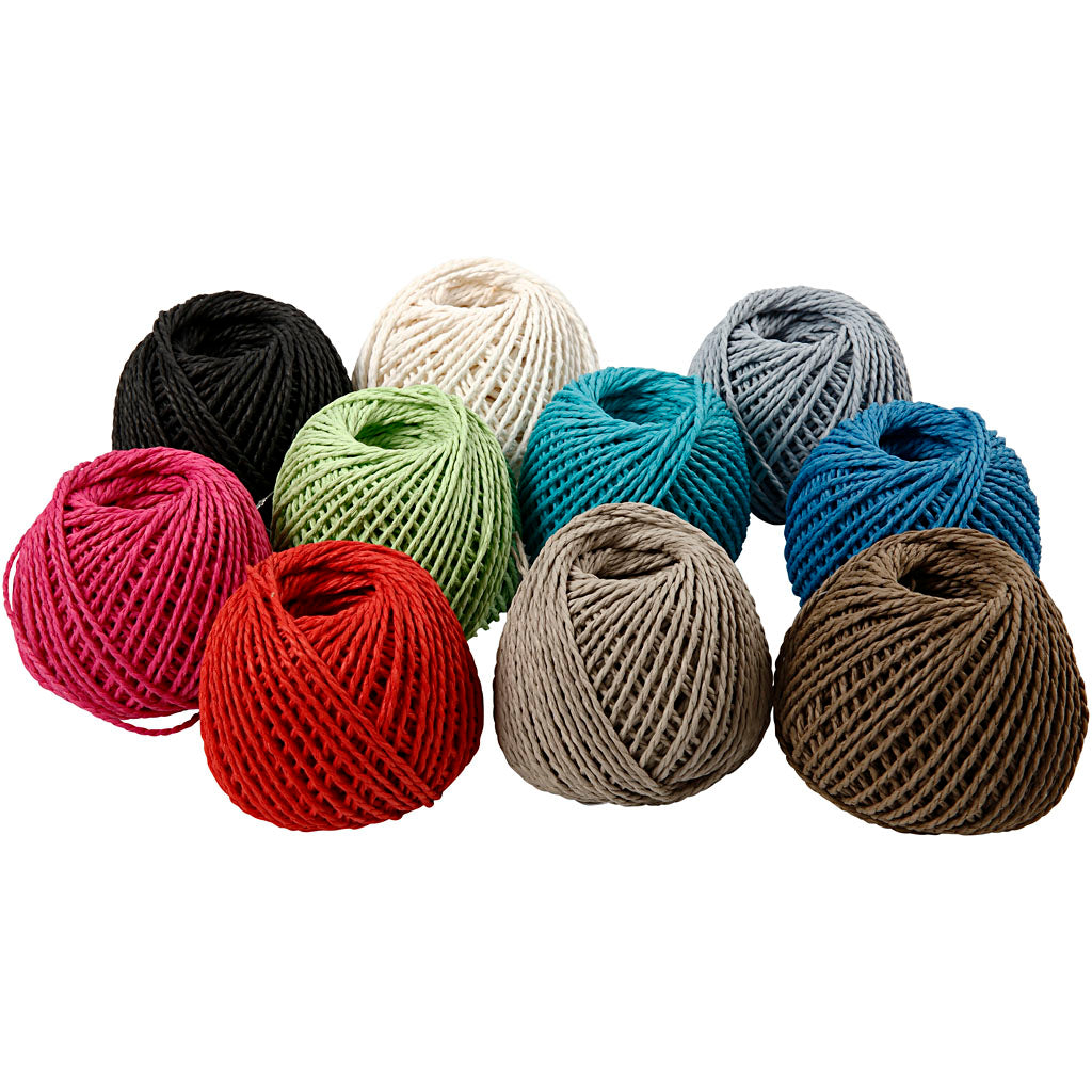Paper Yarn - 2.5-3 mm thickness,150 g, 40 m/ 1 ball