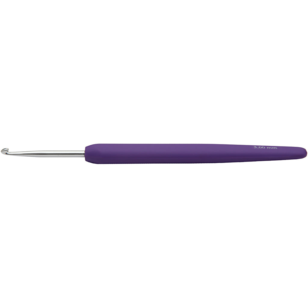 Creativ Crochet Hook - Aluminium with Plastic Handle