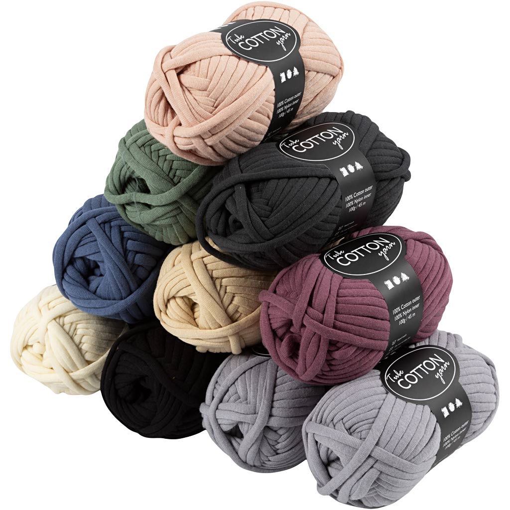 Cotton Tube Yarn, 100 g