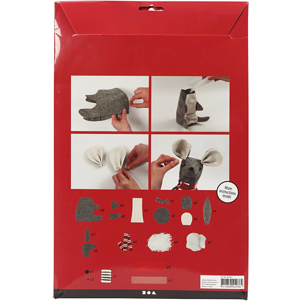 Christmas mouse, H: 30 cm, 1 pc