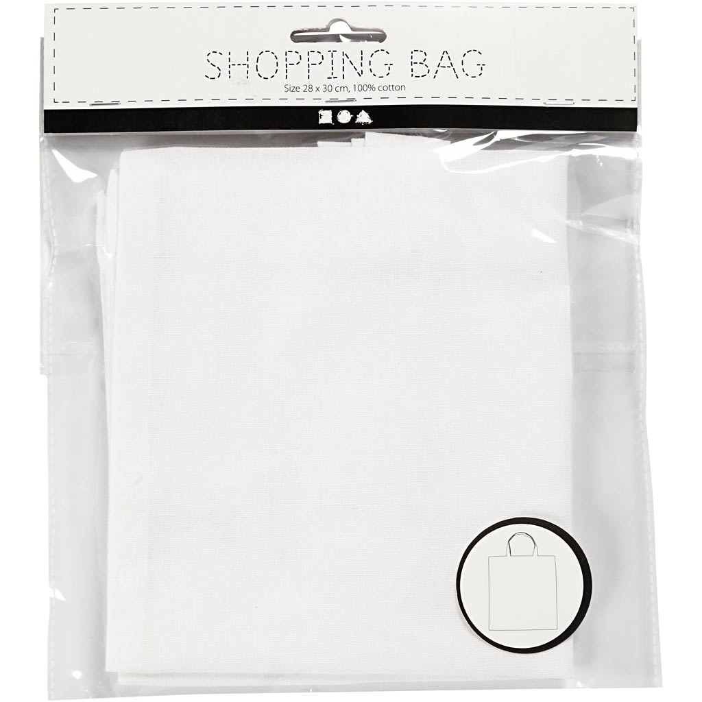Tote Bag, size 28x30 cm, 130 g, white, 1 pc