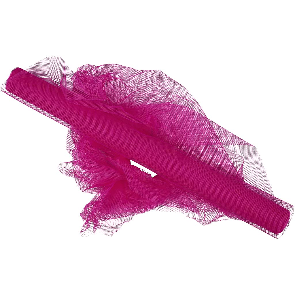 Tulle, W: 50 cm 5m Rolls Various Colours