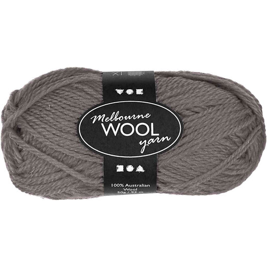 Melbourne Wool Yarn, L: 92 M, 50g Balls
