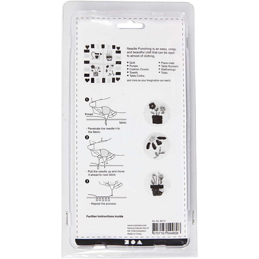 Punch needle, L: 13 cm, 1 set