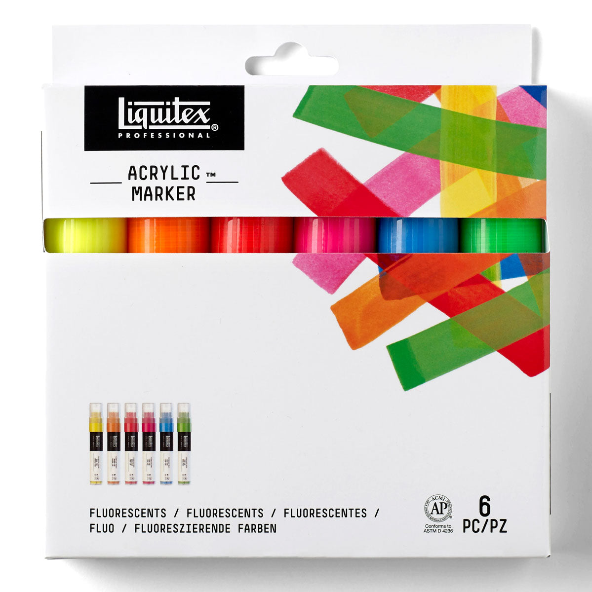Liquitex - Fluorescent Markers Set - 6x15mm Wide