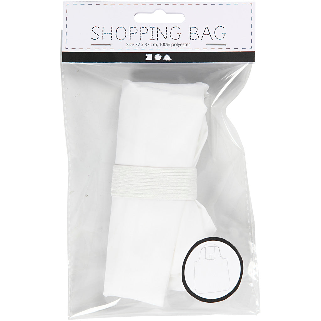 Shopping Bag, size 37x37 cm, white, 1 pc