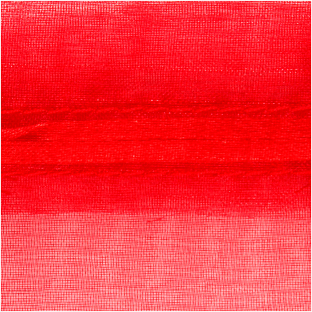 Organza Bags, Red, size 7x10 cm, red, 10 pc/ 1 pack