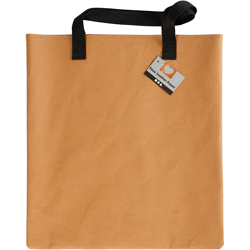 Shopping bag, size 35x38 cm, light brown, 1 pc