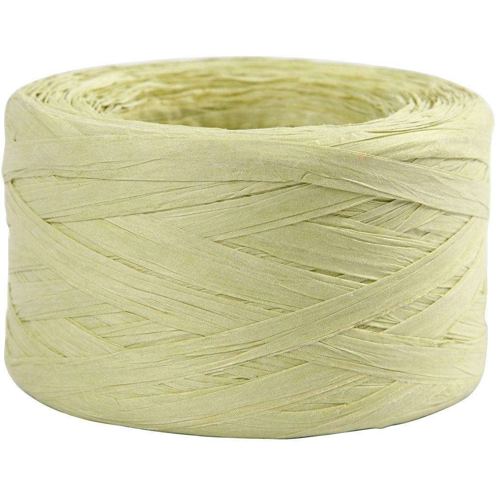 Paper Raffia Yarn, W: 7-8 mm - 100 m/ 1 roll