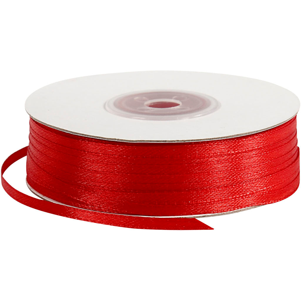 Creativ Satin Ribbon – Beautiful Lustrous Quality in Various Colours and Roll Lengths