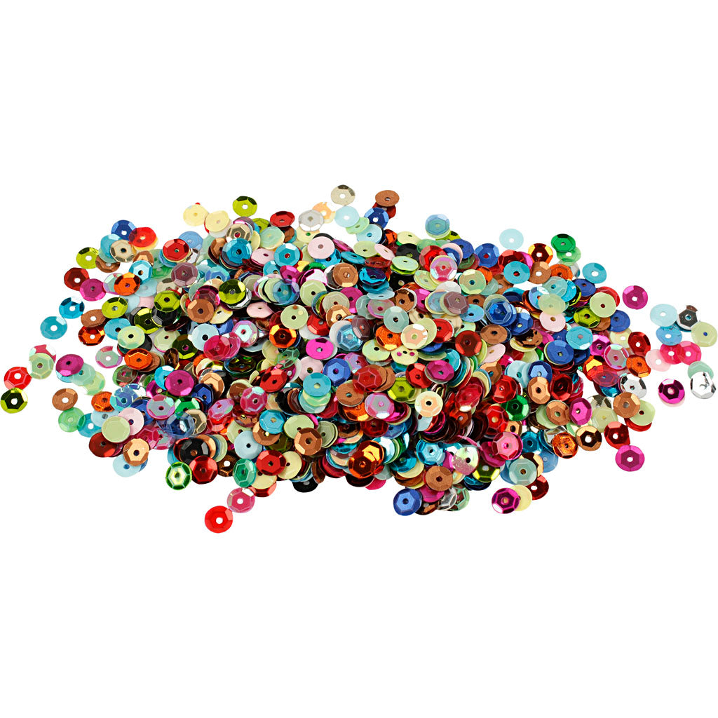 Creativ Assortment of Round Sequins in Different Designs