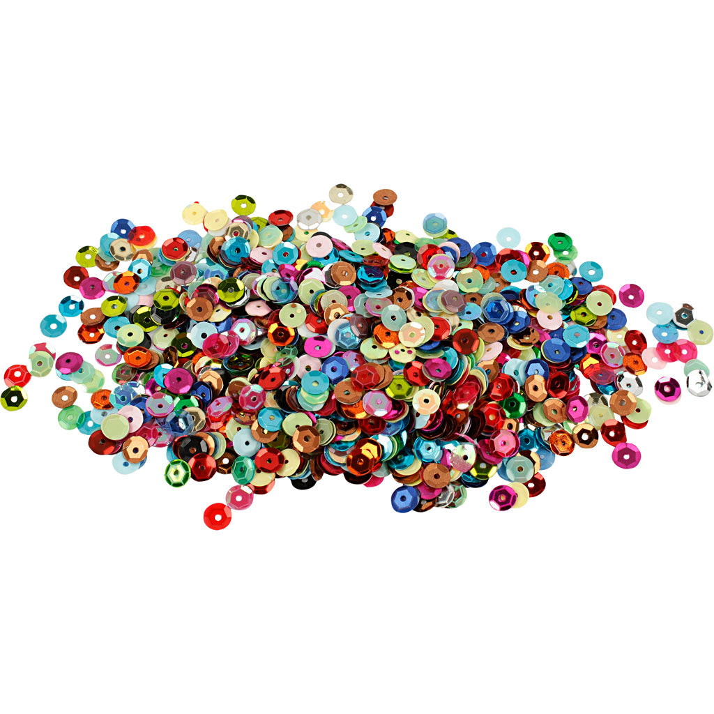 Creativ Assortment of Round Sequins in Different Designs