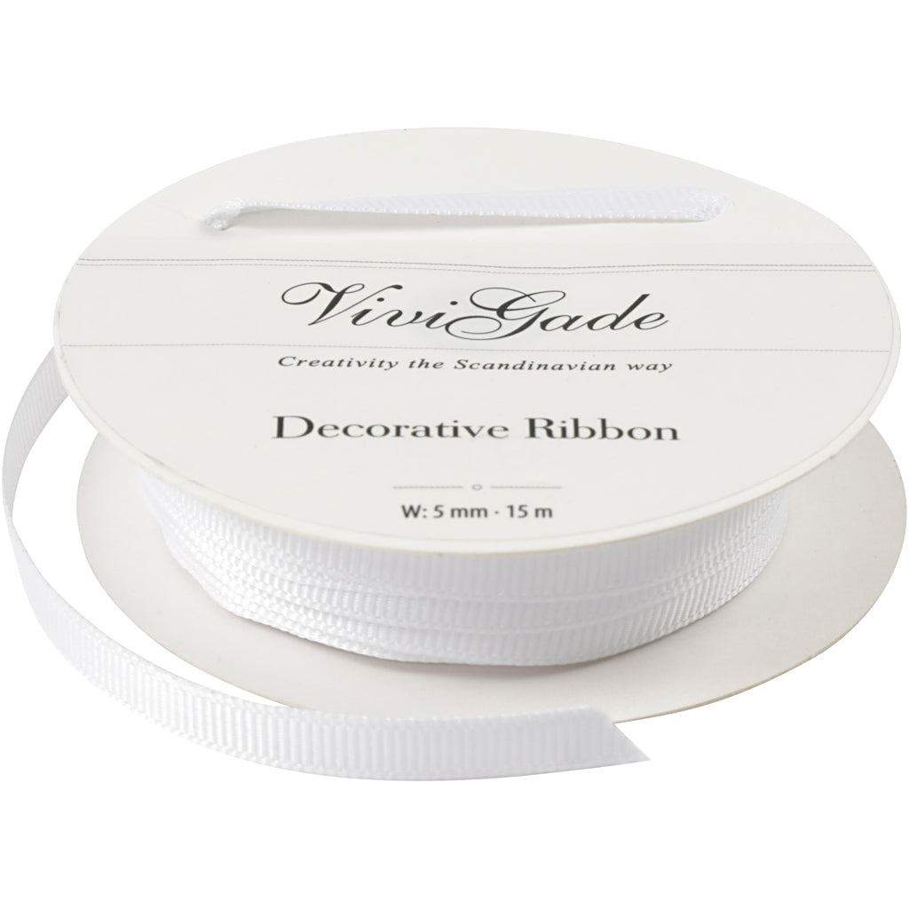 Decoration Ribbon, W: 6 mm, 15 m roll