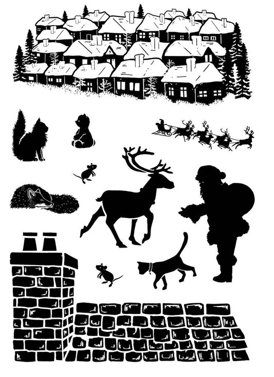 Up on The Roof Clear Stamp Set