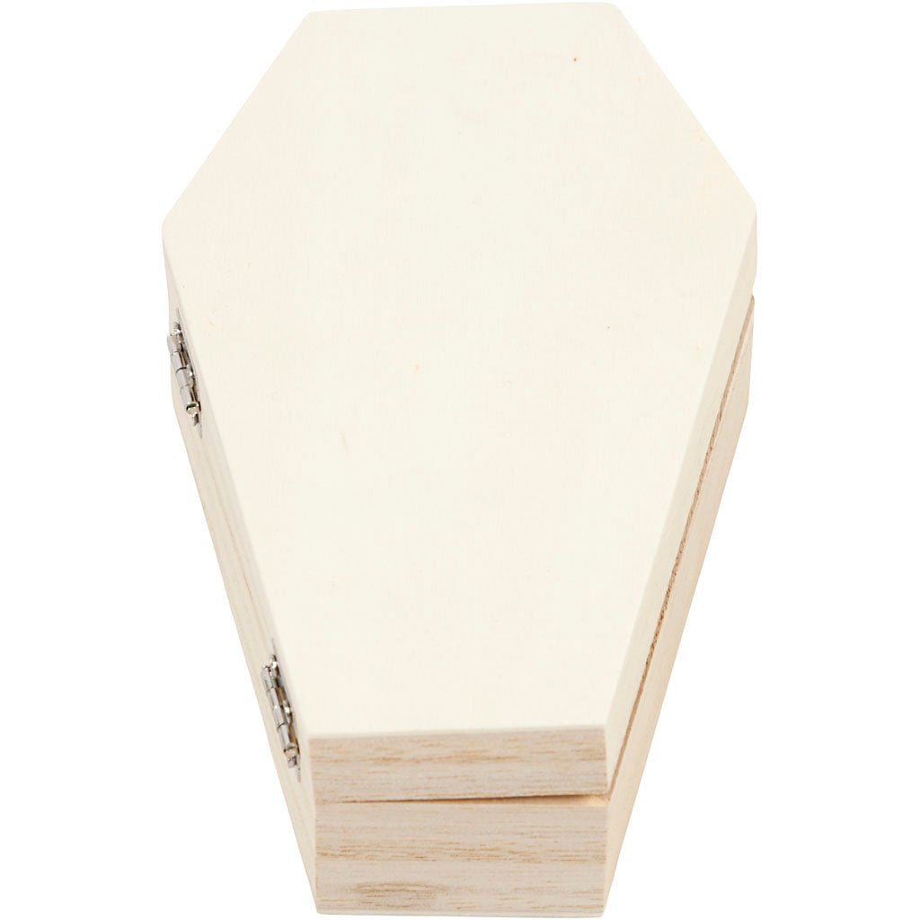 Coffin with magnetic lock, H: 4 cm, L: 18 cm, W: 10 cm, 1 pc