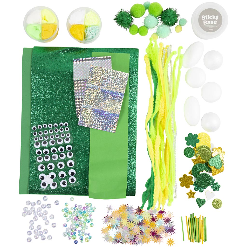 Craft Mix, Monsters, assorted colours, 1 pack