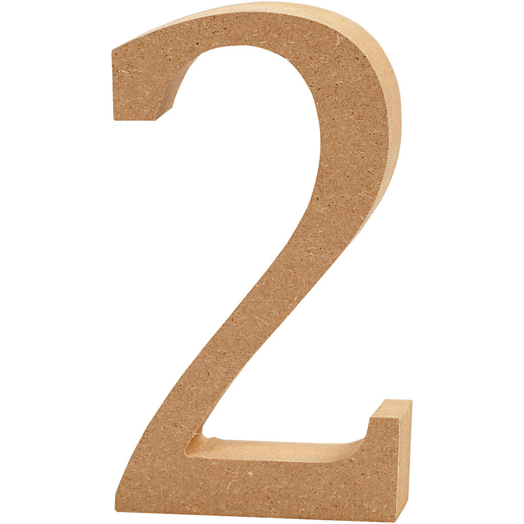 Wooden Numbers 8cm