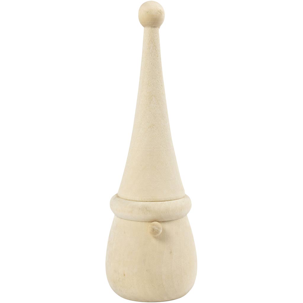 Scandinavian Santa Gnome, H: 16 cm, dia. 6 cm, 1 pc