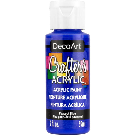 DecoArt Peacock Blue Crafters Acrylic 2oz